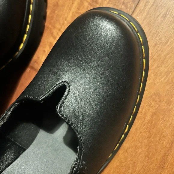 Dr. Martens Black Platform Eviee Buckle Shoes - Picture 4 of 9